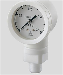 Đồng hồ đo áp suất chống ăn mòn cao (0 - 0.4MPa) AS ONE 2-353-01 DL-B1-R3-0.4M